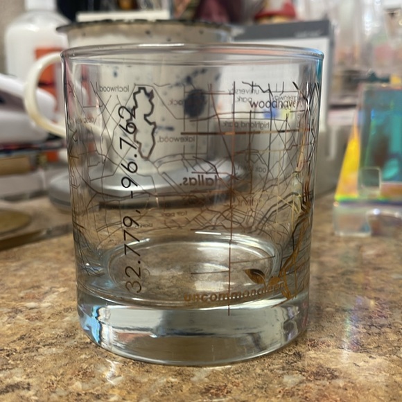 Well Told Dallas Map Rocks Glass - Picture 6 of 8